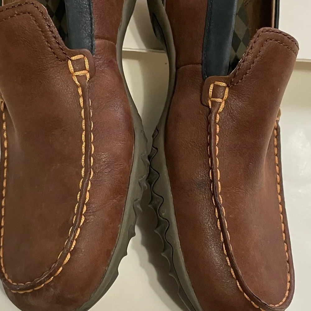 Merrell Loafers Men's 8.5 Throttle Moc Mid Brown Leather Casual Comfort 886040